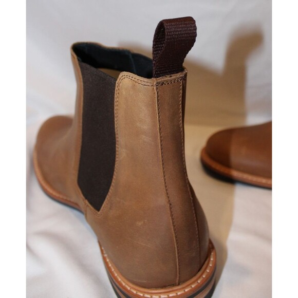 Nisolo Men\'s Tobacco Brown Marco Everyday Chelsea Leather Boots $268 NEW main image 8